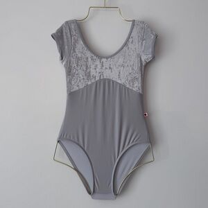 [Ballet] Yumiko Anna-Duo Women's Leotard Size M, Velvet Nylon Silver Legend Anna